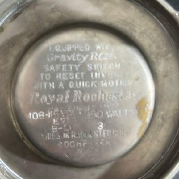 Royal Rochester Chrome Vintage Electric Coffee Pot Percolator 3PC Set - Picture 4 of 10